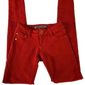 Vanilla-Star Juniors Red Skinny Jeans SZ S